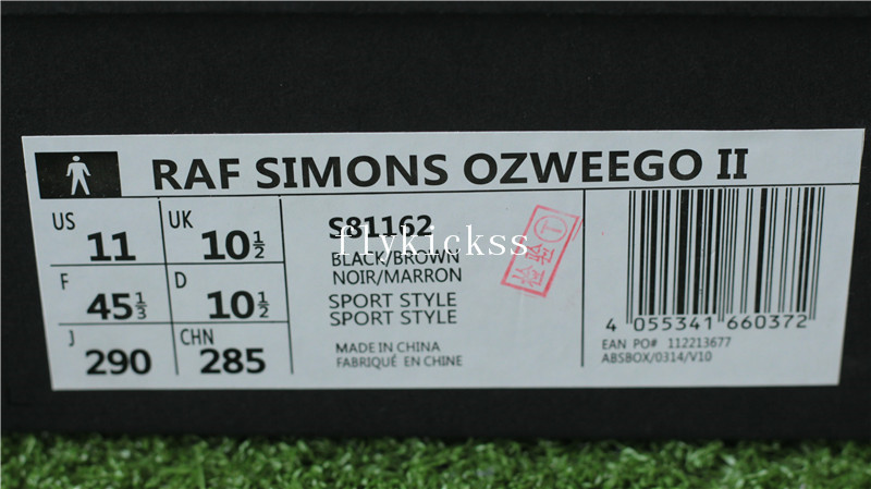Raf Simons x Adidas Ozweego 2 Consortium Black Gum